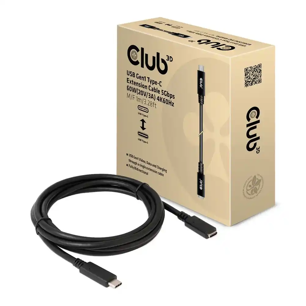 Club3D 1M USB Gen 1 Type-C Extension Cable